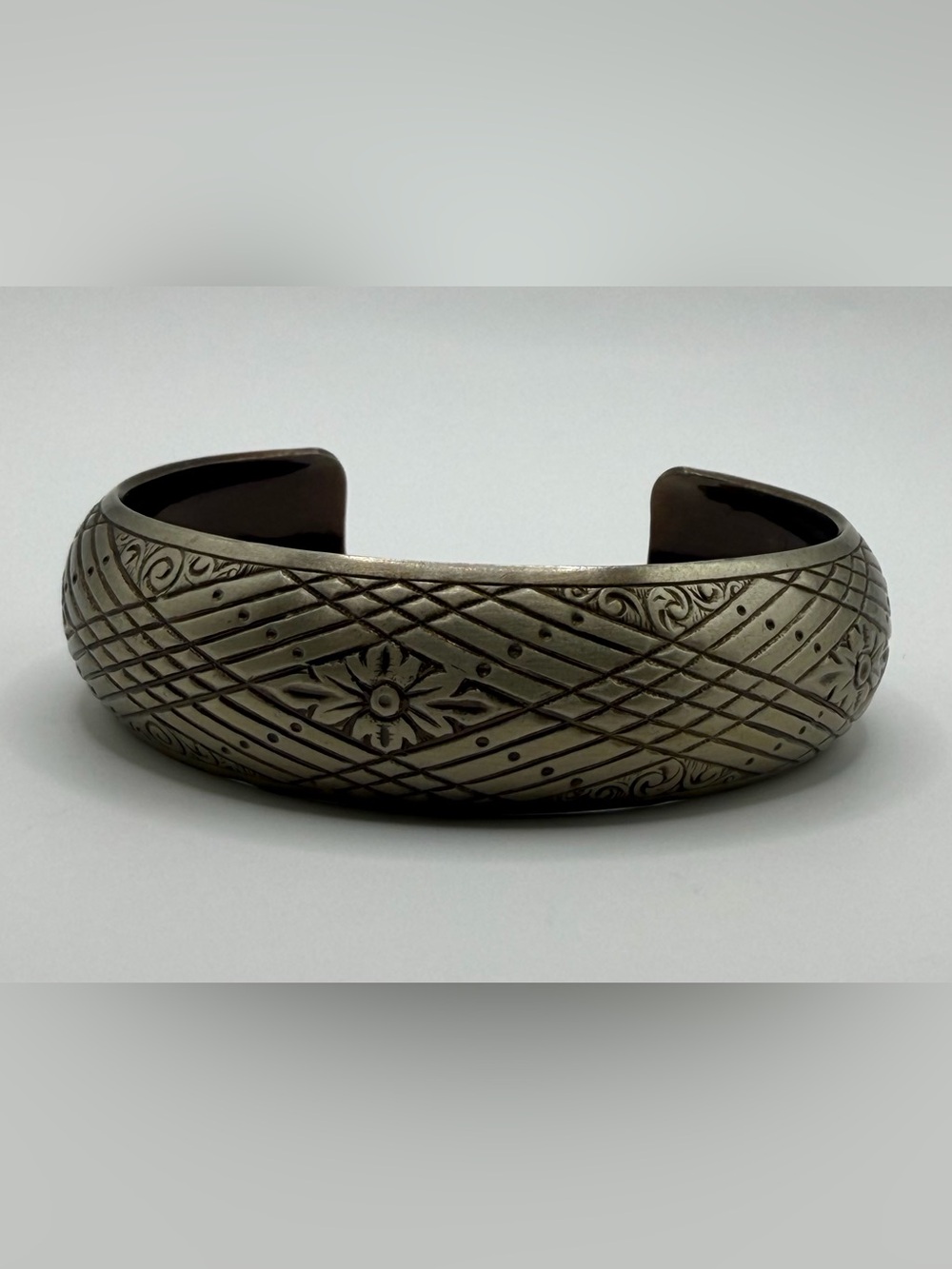 Nickel Silver Design Cuff Bracelet